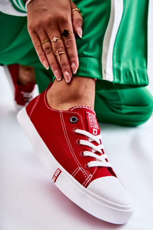 Sieviešu apavi Big Star FF274089 sarkanas krāsas