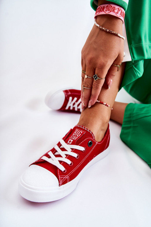 Sieviešu apavi Big Star FF274089 sarkanas krāsas