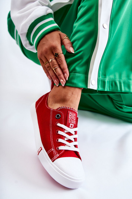 Sieviešu apavi Big Star FF274089 sarkanas krāsas