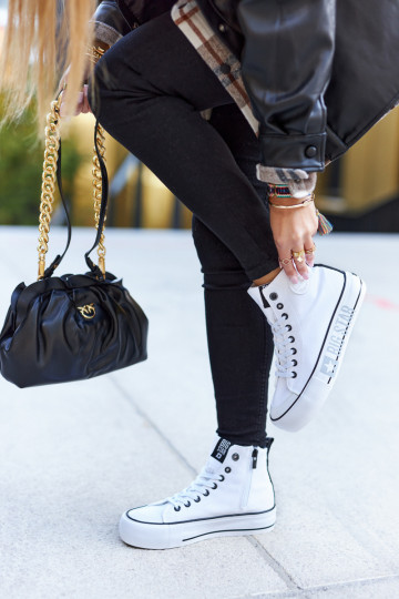 Sieviešu brīvā laika apavi ar zoli Big Star II274014 baltas krāsas