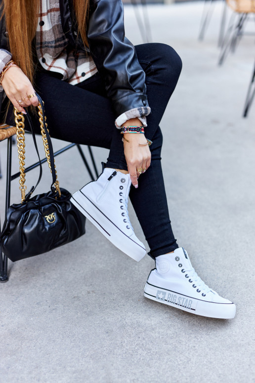 Sieviešu brīvā laika apavi ar zoli Big Star II274014 baltas krāsas