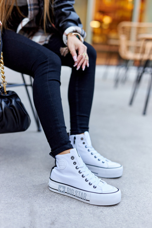 Sieviešu brīvā laika apavi ar zoli Big Star II274014 baltas krāsas