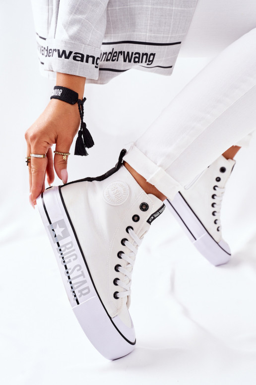 Sieviešu brīvā laika apavi ar zoli Big Star II274014 baltas krāsas