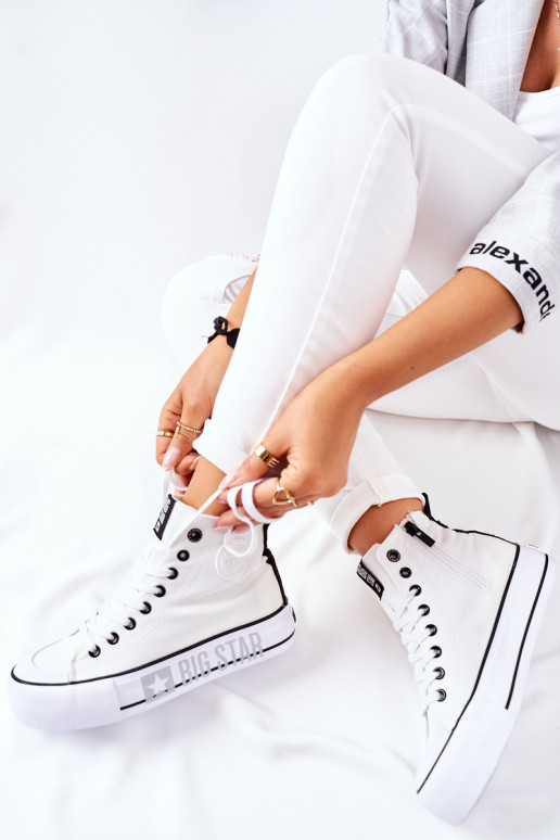 Sieviešu brīvā laika apavi ar zoli Big Star II274014 baltas krāsas