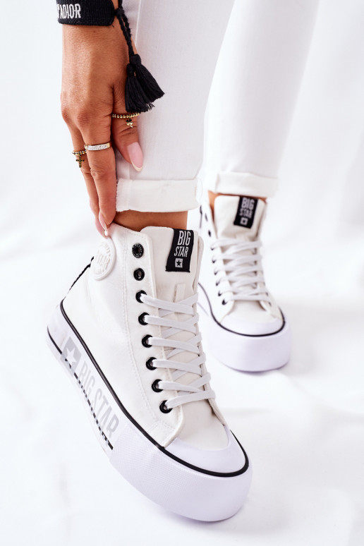 Sieviešu brīvā laika apavi ar zoli Big Star II274014 baltas krāsas