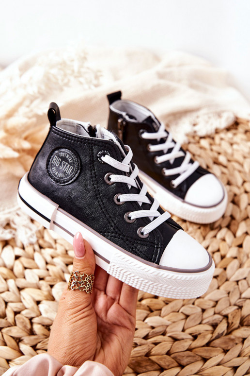 Bērnu apavi ar oļiem BIG STAR II374003 melnas krāsas