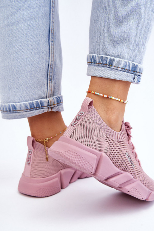 Sieviešu Gaisma Sneakers modeļa apavi Memory Foam System Big Star JJ274266 Rozā krāsas