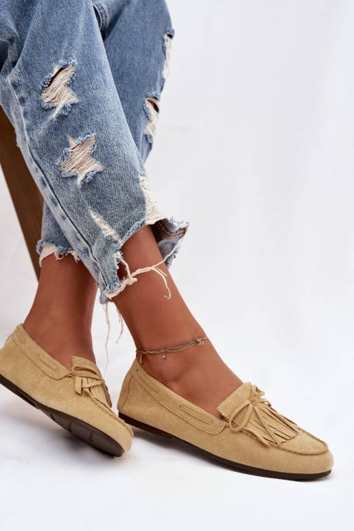 Sieviešu mokasīni ar kutām dzeltenā krāsā Janelisse