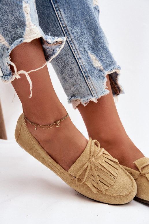 Sieviešu mokasīni ar kutām dzeltenā krāsā Janelisse