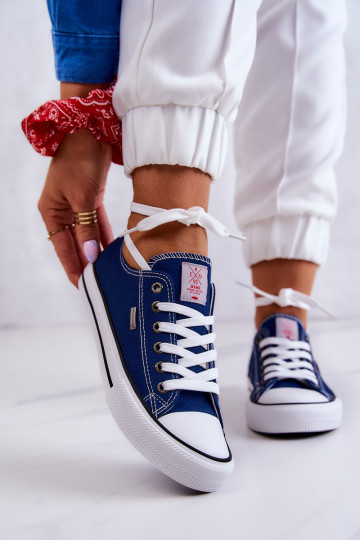 Sieviešu Klasiska modeļa brīvā laika apavi Cross Jeans JJ2R4012C tumši zilas krāsas 2