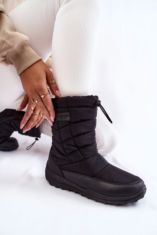 Sieviešu Augsts siltināti sniega apavi Big Star KK274599 melnas krāsas