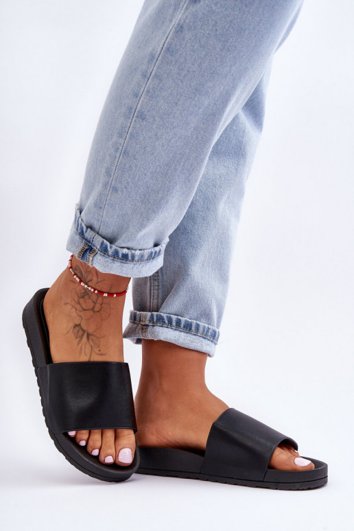 Klasiska modeļa Sieviešu Čības melnas krāsas Rolien