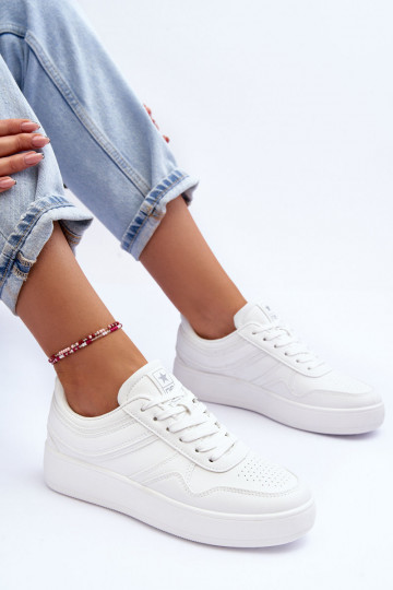 sporta apavi Sieviešu ar platformu baltas krāsas Pudina 2