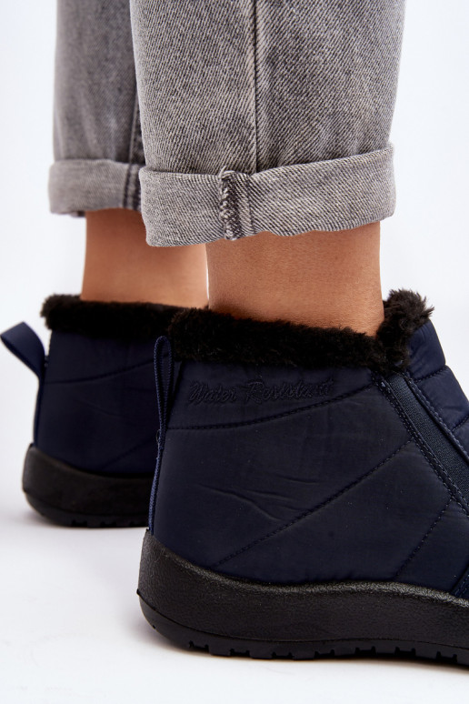 siltināti Zema sieviešu sniega apavi tumši zilas krāsas Enmore