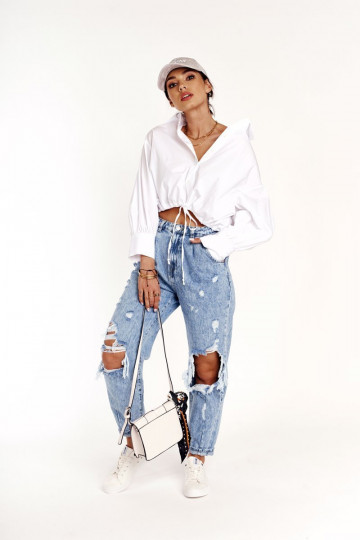 Sieviešu zemais brīvā laika apavi Big Star DD274451 baltas krāsas 2