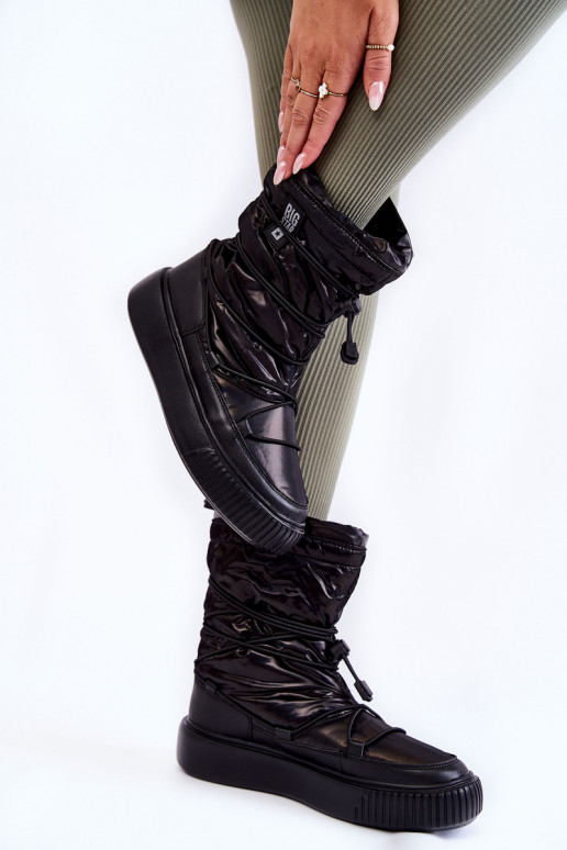 Sieviešu siltināti sniega apavi Big Star KK274193 melnas krāsas