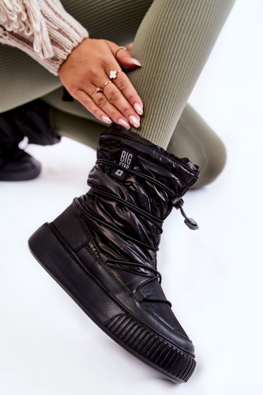 Sieviešu siltināti sniega apavi Big Star KK274193 melnas krāsas