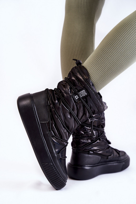 Sieviešu siltināti sniega apavi Big Star KK274193 melnas krāsas