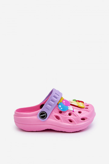 Bērnu apavi Vieglas čības uz pirksta Gaisma Crocs Čības Rozā krāsas SIneets 2