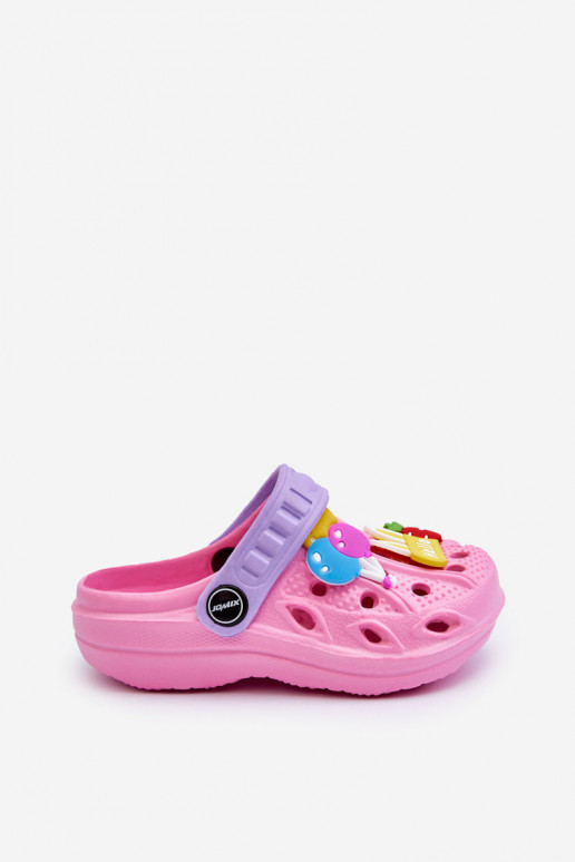 Bērnu apavi Vieglas čības uz pirksta Gaisma Crocs Čības Rozā krāsas SIneets