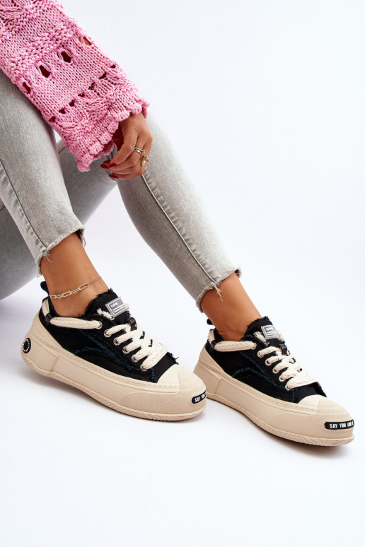 Sieviešu Sneakers modeļa apavi GOE NN2N4061 melnas krāsas