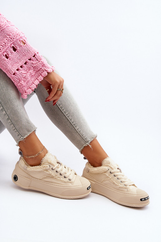 Sieviešu Sneakers modeļa apavi GOE NN2N4060 smilšu krāsas