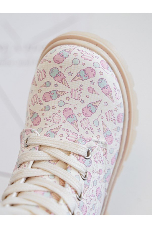 siltināti Sieviešu puszābaki Bērnu apavi ar rāvējslēdzējiem smilšu krāsas Dolida