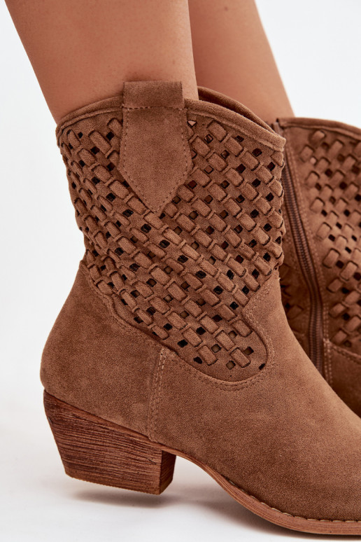 Zābaki Sieviešu ar papēdi brūnas krāsas Ferissa