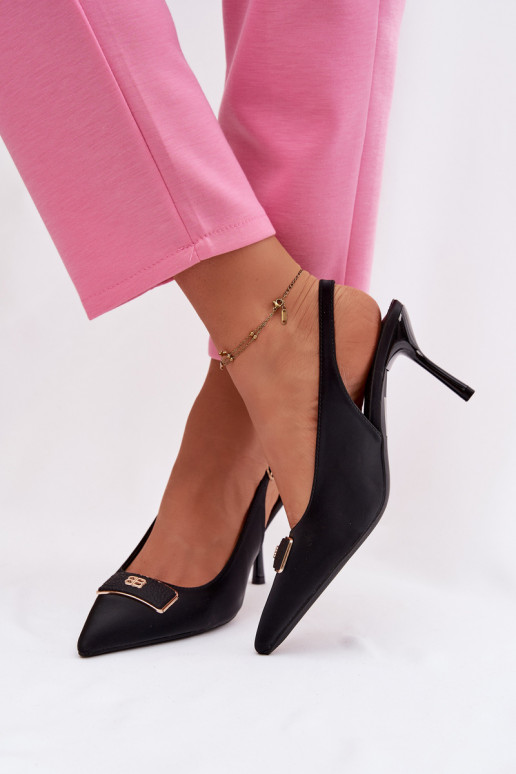 augstpapēžu basenes Sieviešu Ar greznu Detalem melnas krāsas Lurella