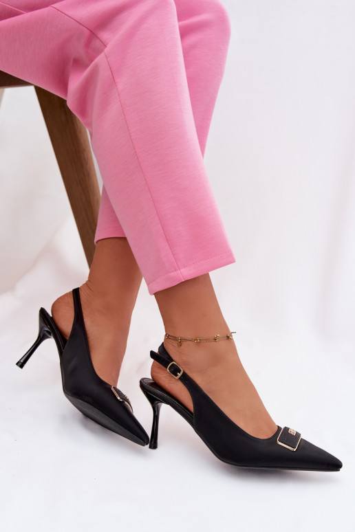 augstpapēžu basenes Sieviešu Ar greznu Detalem melnas krāsas Lurella