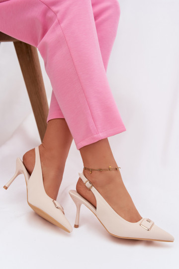 augstpapēžu basenes Sieviešu Ar greznu Detalem Ziloņkaula krāsas Lurella