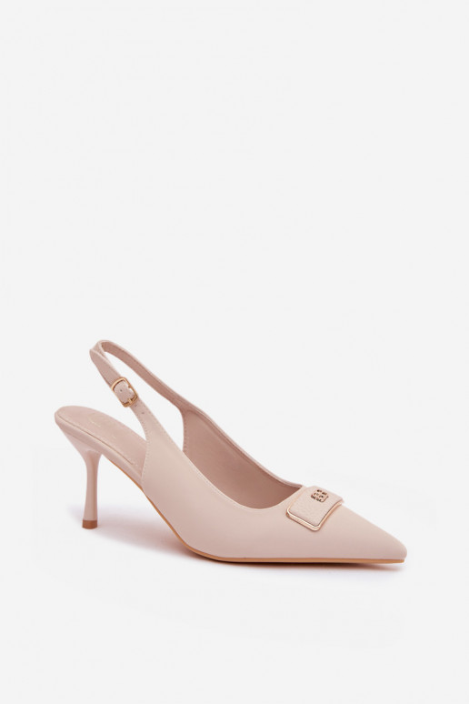 augstpapēžu basenes Sieviešu Ar greznu Detalem Ziloņkaula krāsas Lurella