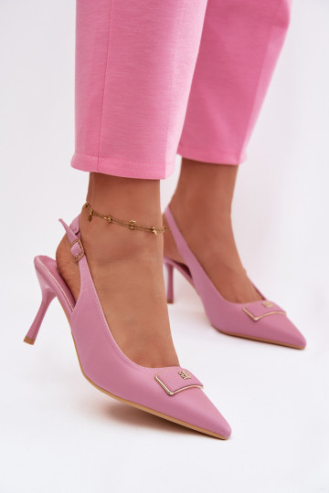 augstpapēžu basenes Sieviešu Ar greznu Detalem Rozā krāsas Lurella 2