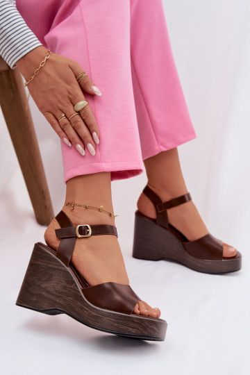 Sieviešu basenes Uz Ķīļa Eko Āda CzekoladoIne Parilisse