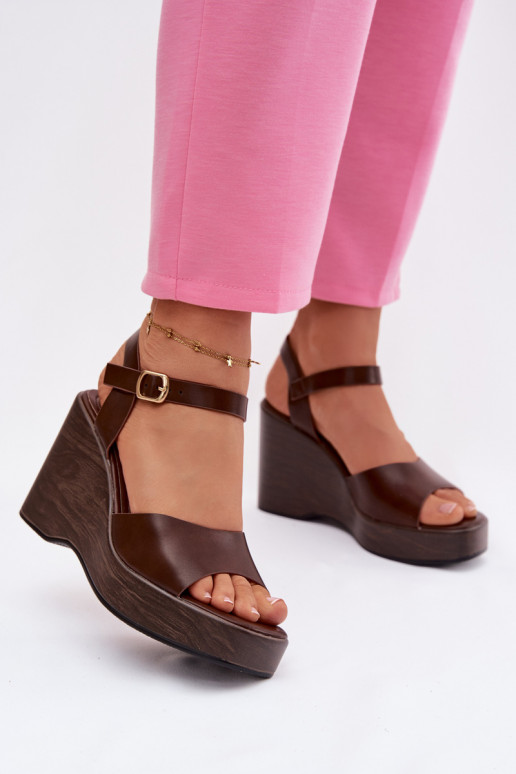 Sieviešu basenes Uz Ķīļa Eko Āda CzekoladoIne Parilisse