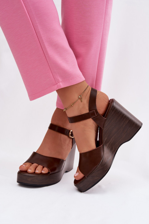 Sieviešu basenes Uz Ķīļa Eko Āda CzekoladoIne Parilisse