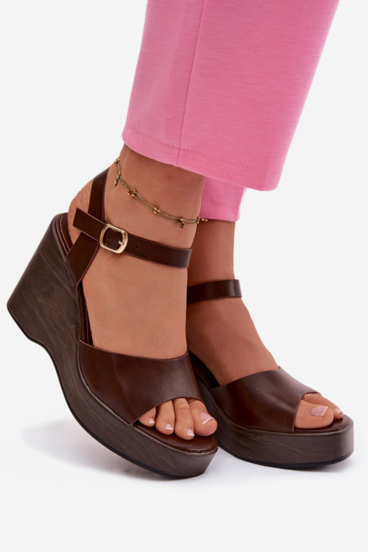 Sieviešu basenes Uz Ķīļa Eko Āda CzekoladoIne Parilisse