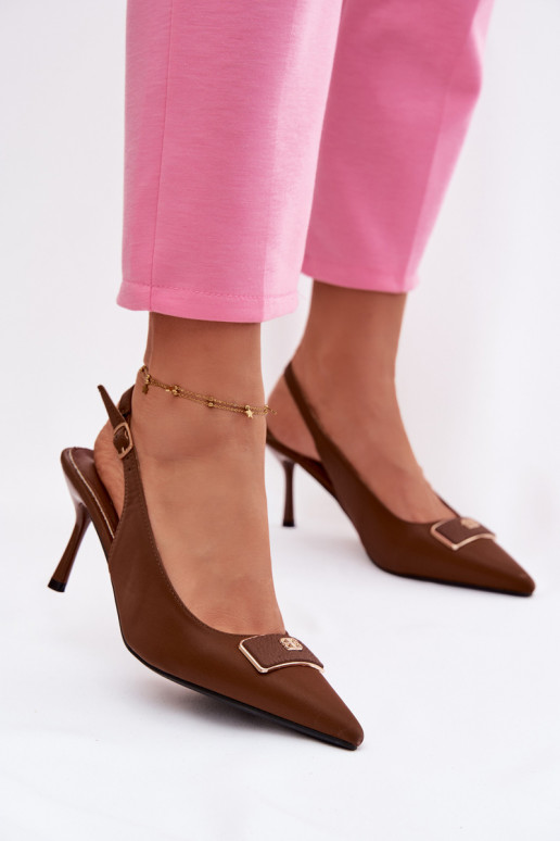 augstpapēžu basenes Sieviešu Ar greznu Detalem CzekoladoIne Lurella