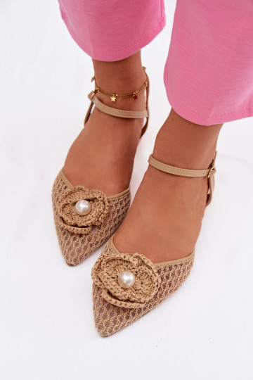 Sieviešu basenes Klockā Ar greznu Detalem smilšu krāsas Vionessa