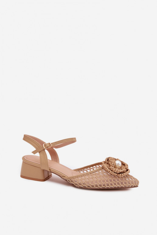 Sieviešu basenes Klockā Ar greznu Detalem smilšu krāsas Vionessa