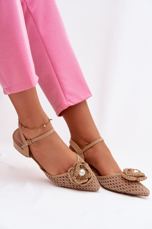 Sieviešu basenes Klockā Ar greznu Detalem smilšu krāsas Vionessa