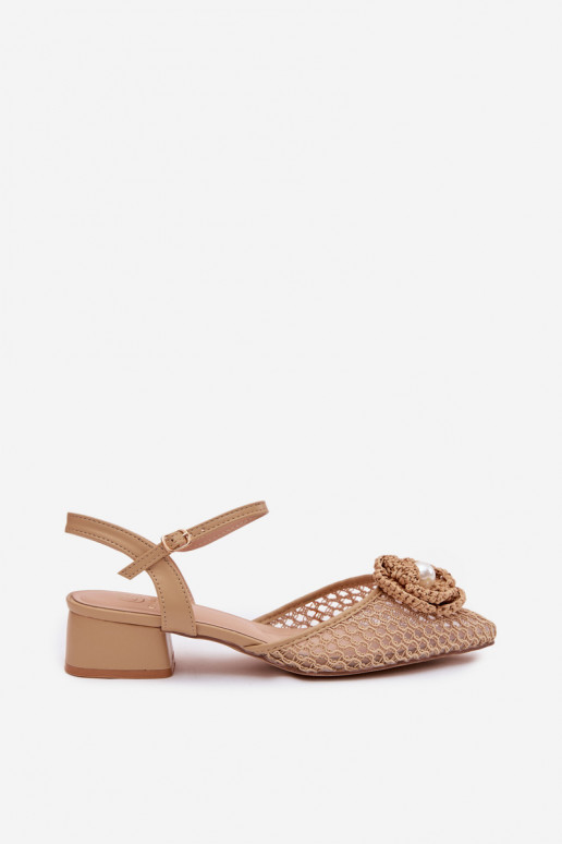 Sieviešu basenes Klockā Ar greznu Detalem smilšu krāsas Vionessa