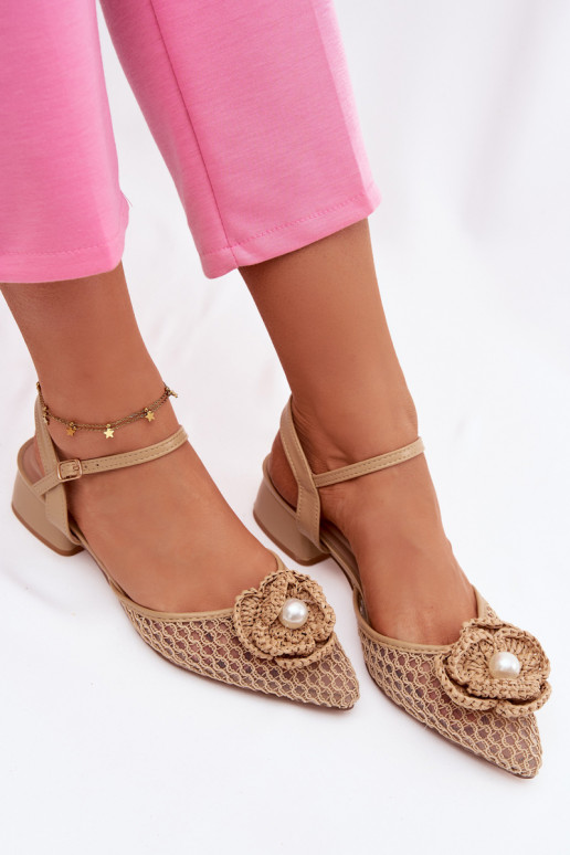 Sieviešu basenes Klockā Ar greznu Detalem smilšu krāsas Vionessa