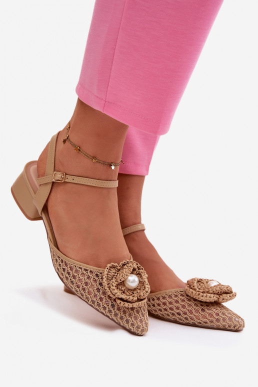 Sieviešu basenes Klockā Ar greznu Detalem smilšu krāsas Vionessa