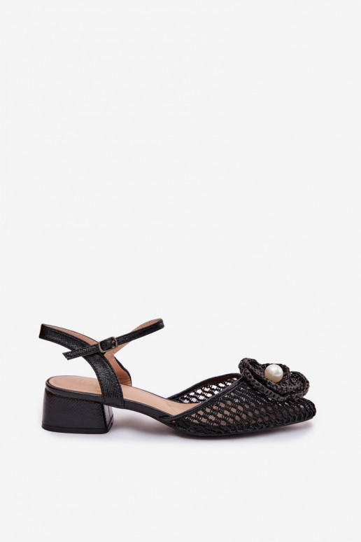 Sieviešu basenes Klockā Ar greznu Detalem melnas krāsas Vionessa