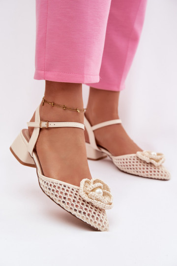 Sieviešu basenes Klockā Ar greznu Detalem Ziloņkaula krāsas Vionessa 2