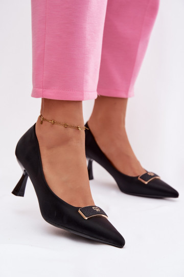 Kurpes Ar greznu Detalem melnas krāsas Fessira 2