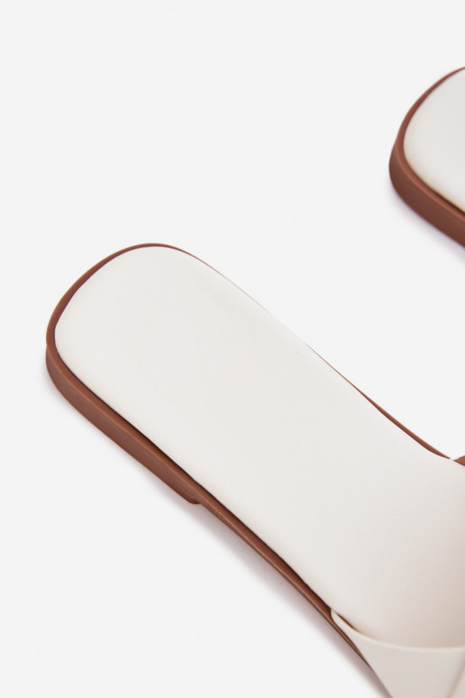 Čības Sieviešu dzīvoklis Ar svītrām baltas krāsas Tā irrissae