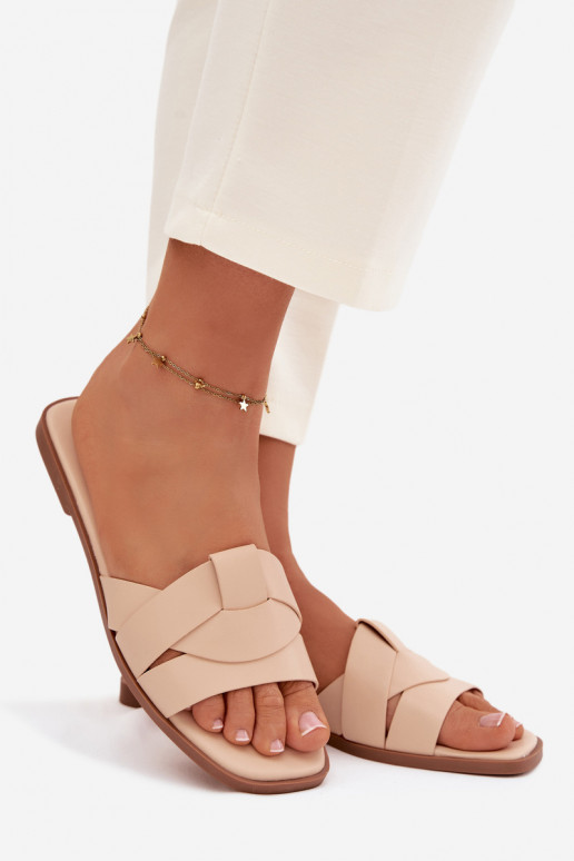 Čības Sieviešu dzīvoklis Ar svītrām smilšu krāsas Tā irrissae