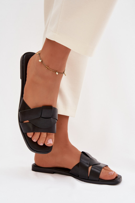 Čības Sieviešu dzīvoklis Ar svītrām melnas krāsas Tā irrissae